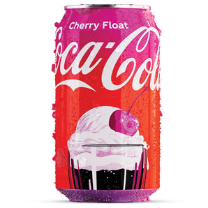 Coca-Cola Cherry Float can